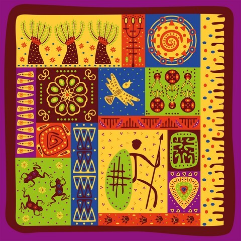 African ornamental pattern